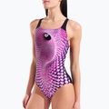 Купальник суцільний жіночий arena Peacock Swim Pro Back multi pink/black 4