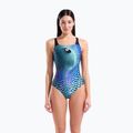Купальник суцільний жіночий arena Peacock Swim Pro Back multi green/black