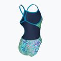Купальник суцільний жіночий arena Snake Skin Challenge blue cosmo multi/blue cosmo 4