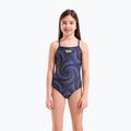 Купальник суцільний дитячий arena Fireflow Lightdrop Back navy/team navy yellow 5