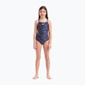 Купальник суцільний дитячий arena Fireflow Lightdrop Back navy/team navy yellow 6