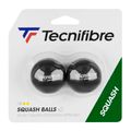 М'ячі для сквошу Tecnifibre sq Balls Double Yellow 2 шт. чорні 54BASQDOUB