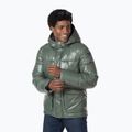 Чоловічий пуховик Rossignol Shiny Hoodie Parka з капюшоном чорне дерево зелений