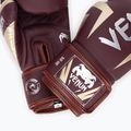 Рукавиці боксерські Venum Elite burgundy/gold 4