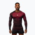 Чоловічий тренувальний лонгслів Venum Tactical XT Rashguards чорний/бордовий/золотий