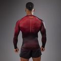Чоловічий тренувальний лонгслів Venum Tactical XT Rashguards чорний/бордовий/золотий 2