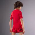 Дитяча тренувальна футболка Venum Contender Rashguards Jr вишнево-червона 2