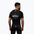 Футболка для тренувань чоловіча Venum X WOW FC Rashguards black/silver grey 5