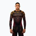 Рашгард лонгслів чоловічий Venum Quetzal Fury Rashguard black/fury red/tangerine