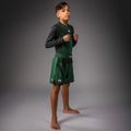 Шорти для тренувань дитячі Venum Attack Kids Fightshorts forest green/off white 2