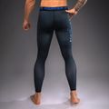 Легінси для тренувань чоловічі Venum Thunder Dragon Spats Black/Royal Blue 3