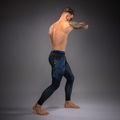 Легінси для тренувань чоловічі Venum Thunder Dragon Spats Black/Royal Blue 4