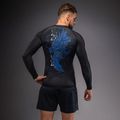 Чоловіча рашгард з довгим рукавом Venum Thunder Dragon black/royal blue 2