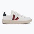 Кросівки жіночі VEJA V-12 Leather white/marsala/nautico 2