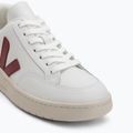Жіноче взуття VEJA V-12 Leather white/marsala/navy 7