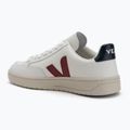 Кросівки чоловічі VEJA V-12 Leather white/marsala/nautico 3