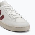 Кросівки чоловічі VEJA V-12 Leather white/marsala/nautico 7