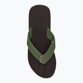 В'єтнамки чоловічі Quiksilver Molokai Layback Textured brown/brown/green 6