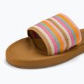 Жіночі шльопанці ROXY Beachie Breeze засмага/шалений рожевий 7