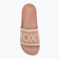 Шльопанці жіночі ROXY Slippy Knit wheat/turkish coffee 5