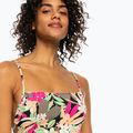 Жіночий суцільний купальник ROXY Printed Beach Classics Lace UP антрацитовий пальмова пісня с 6