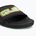 Шльопанці чоловічі Quiksilver Rivi Wordmark Slide II black rasta 7