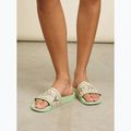 Шльопанці жіночі ROXY Slippy II green stripe 7