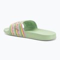 Шльопанці жіночі ROXY Slippy II green stripe 3