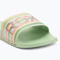 Шльопанці жіночі ROXY Slippy II green stripe 7