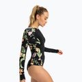 Лонгслів для плавання жіночий ROXY Zip Lycra anthracite island escape 3