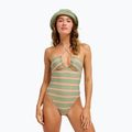 Купальник суцільний жіночий ROXY Dreamer HI oil green say it with stripes