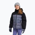 Куртка для сноуборда дитяча ROXY Snowyhill Printed Puffy true black wildin out rg