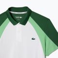 Чоловіча тенісна сорочка-поло Lacoste DH8963 біла/лімонно-зелена 7