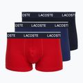 Труси чоловічі Lacoste 5H1300 3 пари navy blue/red/methylene