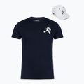 Футболка чоловіча + Кепка Lacoste TH1044 navy blue/white