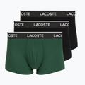 Боксерки чоловічі Lacoste 5H1300 3 pack black/green