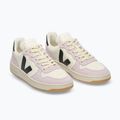 Взуття жіноче VEJA V-10 Prime Leather pure/black/parme