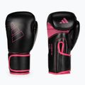 Рукавиці воксерські adidas Hybrid 80 чорно-рожеві ADIH80