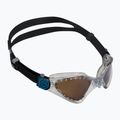 Окуляри для плавання Aquasphere Kayenne 2022 transparent/silver/brown polarized
