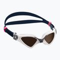 Окуляри для плавання дитячі Aquasphere Kayenne Compact 2022 white/grey/polarized brown