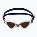 Окуляри для плавання дитячі Aquasphere Kayenne Compact 2022 white/grey/polarized brown 2