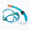 Набір для снорклінгу дитячий Aqualung Combo Mix.A light blue/bright green 10