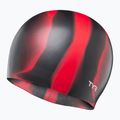 Шапочка для плавання TYR Multi-Color Silicone black/red