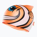 Шапочка для плавання дитяча TYR Charactyr Happy Fish Cap помаранчева LCSHFISH 2
