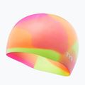 Шапочка для плавання дитяча TYR Tiedye Silicone Multicolor Jr yellow/pink/orange 3