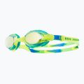 Дитячі окуляри для плавання TYR Swimple Tie Dye Дзеркальне золото / зелений / синій