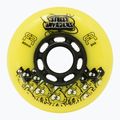 Колеса для роликів FR Skates Street Invaders Wheels 80mm/84A X4 yellow/black