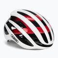 Шолом велосипедний ABUS AirBreaker white/red