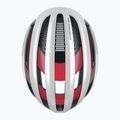 Шолом велосипедний ABUS AirBreaker white/red 9