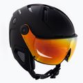 Шолом лижний чоловічий Alpina Attelas Visor QVM чорний 9090130